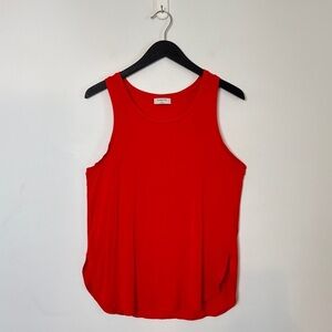 BABATON (Aritzia) Cherry Red relaxed tank. Rayon, spandex. Medium